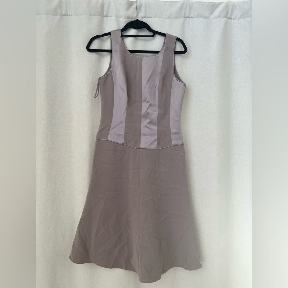 Giorgio Armani gray light purple dress sz 40